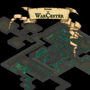Sewers of WarCester Isometric Map Product